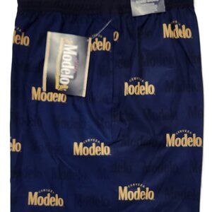 Modelo Men's Board Shorts Swim Trunk Navy Gold Beer Cerveza - Size 3XL (48/50)